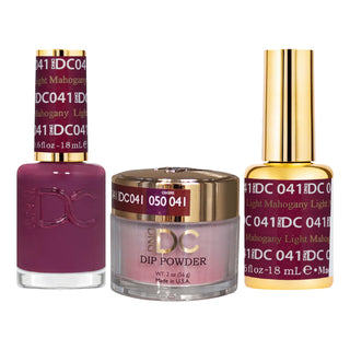 DND DC Gel Nail Polish - 041 Light Mahogany