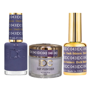DND DC Gel Nail Polish - 043 Dark Salmon
