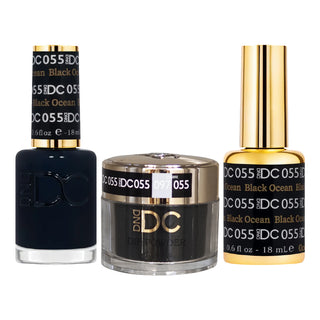 DND DC Gel Nail Polish - 055 Black Ocean