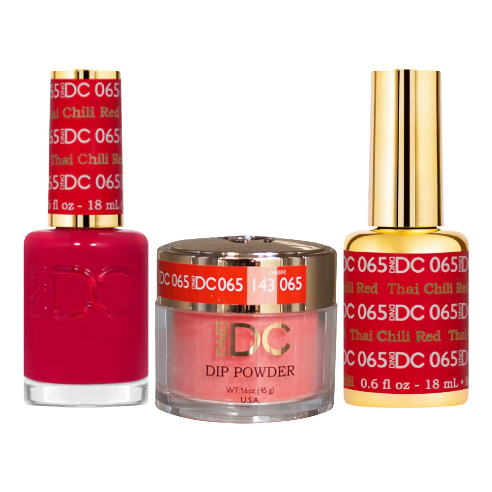 DND DC Gel + Lacquer Duo #065 Thai Chilli Red – ND Nails Supply