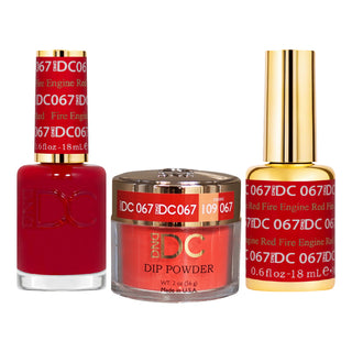 DND DC Gel Nail Polish - 067 Fire Engine Red