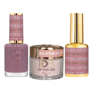 DND DC Gel Nail Polish - 077 Strawberry Latte