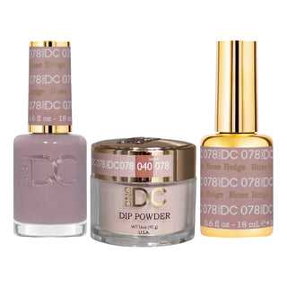 DND DC Gel Nail Polish - 078 Rose Beige