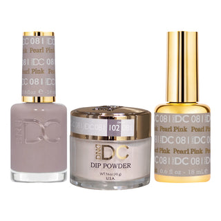 DND DC Gel Nail Polish - 081 Pearl Pink