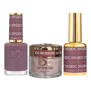 DND DC Gel Nail Polish - 092 Russet Tan