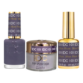 DND DC Gel Nail Polish - 101 Blue Plum