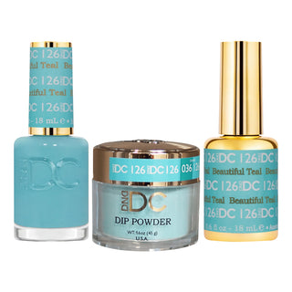 DND DC Gel Nail Polish - 126 Beautiful Teal