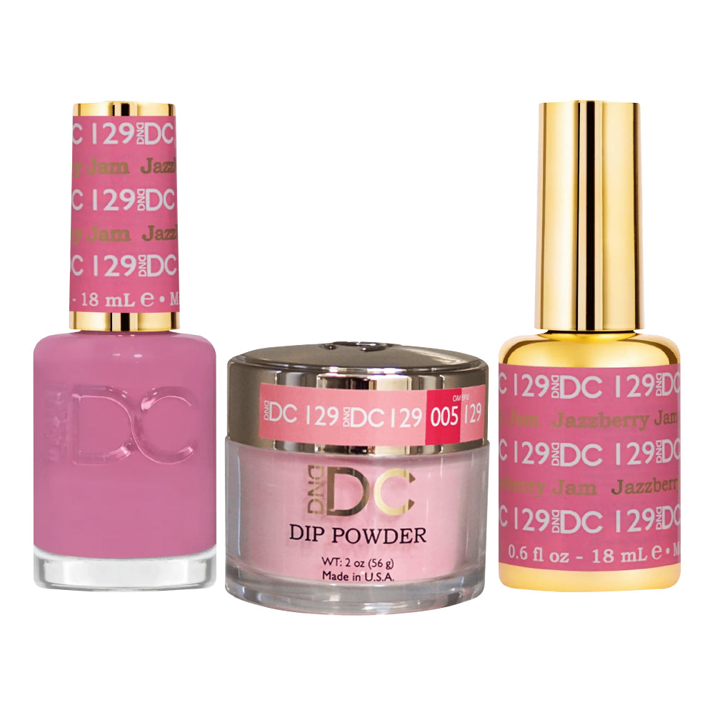 DND DC Gel + Lacquer Duo #129 Jazzberry Jam – ND Nails Supply
