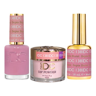 DND DC Gel Nail Polish - 138 Sepia Burnt