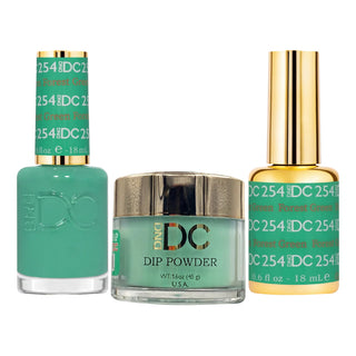 DND DC Gel Nail Polish - 254 Forest Green