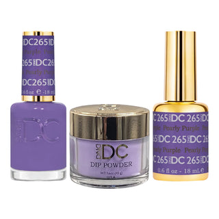 DND DC Gel Nail Polish - 265 Pearly Purple