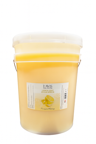 LAVIS - Lemon Zest - Sugar Scrub for Pedicure - 1 Bucket