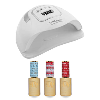 DIVA Gel Basic Kit - 162 Rebel Red & Nail Lamp