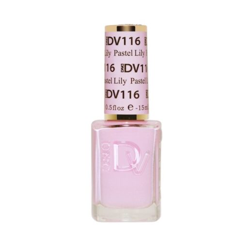 DND DV 116 Pale Blush - DND Diva Gel Polish & Matching Nail Lacquer Duo Set