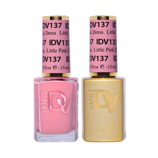 DND DV 137 Little Pink Dress - DND Diva Gel Polish & Matching Nail Lacquer Duo Set