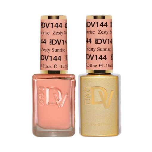 DND DV 144 Zesty Sunshine - DND Diva Gel Polish & Matching Nail Lacquer Duo Set