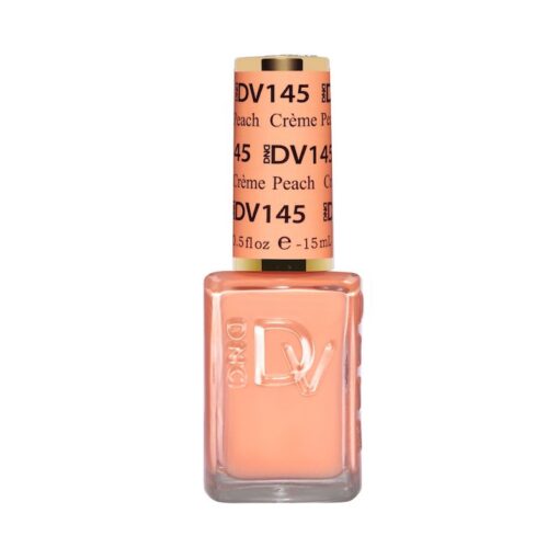 DND DV 145 Crème Peach - DND Diva Gel Polish & Matching Nail Lacquer Duo Set