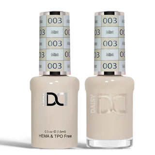 DND HEMA & TPO Free Gel Nail Polish Duo - 003 - Mist - Beige Colors - 0.5 oz