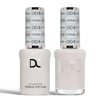 DND HEMA & TPO Free Gel Nail Polish Duo - 004 - Off White - Beige Colors - 0.5 oz