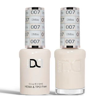 DND HEMA & TPO Free Gel Nail Polish Duo - 007 - Divine - White Colors - 0.5 oz