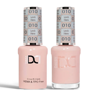 DND HEMA & TPO Free Gel Nail Polish Duo - 010 - Look Here - Beige Colors - 0.5 oz