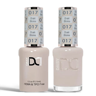 DND HEMA & TPO Free Gel Nail Polish Duo - 017 - Dust Stone - Gray Colors - 0.5 oz
