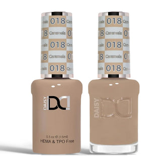 DND HEMA & TPO Free Gel Nail Polish Duo - 018 - Caramela - Brown Colors - 0.5 oz
