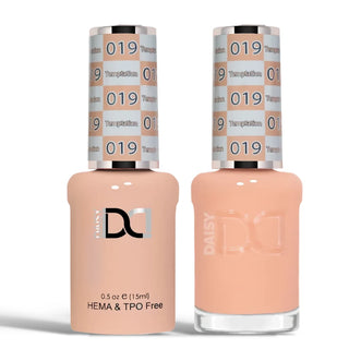 DND HEMA & TPO Free Gel Nail Polish Duo - 019 - Templation - Beige Colors - 0.5 oz