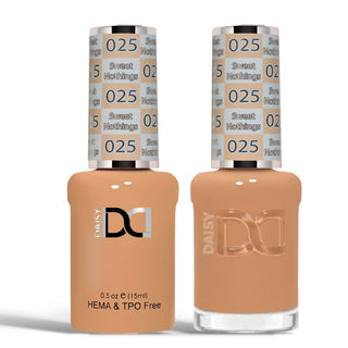 DND HEMA & TPO Free Gel Nail Polish Duo - 025 - Sweet Nothings - Beige Colors - 0.5 oz