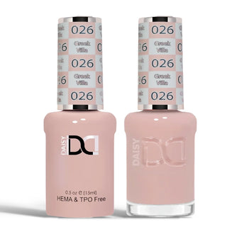 DND HEMA & TPO Free Gel Nail Polish Duo - 026 - Greek Villa - Beige Colors - 0.5 oz