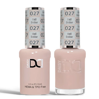 DND HEMA & TPO Free Gel Nail Polish Duo - 027 - Nail Butter - Beige Colors - 0.5 oz