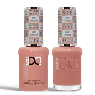 DND HEMA & TPO Free Gel Nail Polish Duo - 035 - Sun Tanned - Brown Colors - 0.5 oz