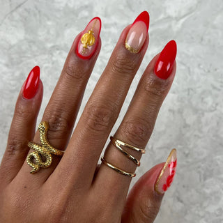 DND Gel Basic Kit - 430 Ferrari Red & Nail Lamp