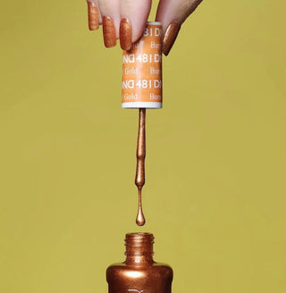 DND Gel Polish - 481 Burst of Gold