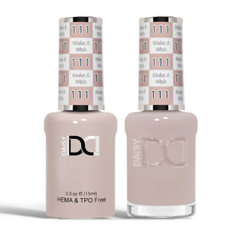 DND HEMA & TPO Free Gel Nail Polish Duo - 111 - Make A Wish - Brown Colors - 0.5 oz