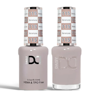 DND HEMA & TPO Free Gel Nail Polish Duo - 115 - Barce Luna - Beige Colors - 0.5 oz