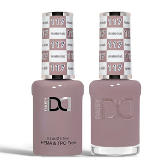 DND HEMA & TPO Free Gel Nail Polish Duo - 117 - Amster Dusk - Brown Colors - 0.5 oz