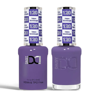 DND HEMA & TPO Free Gel Nail Polish Duo - 120 - Fortune Teller S Scorpio - Purple Colors - 0.5 oz