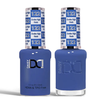 DND HEMA & TPO Free Gel Nail Polish Duo - 122 - Denim High Heels - Blue Colors - 0.5 oz