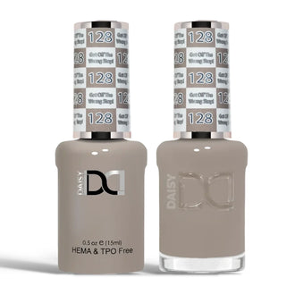 DND HEMA & TPO Free Gel Nail Polish Duo - 128 - Got Off The Wrong Stop - Brown Colors - 0.5 oz