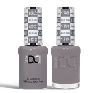 DND HEMA & TPO Free Gel Nail Polish Duo - 130 - Berli Nite - Brown Colors - 0.5 oz