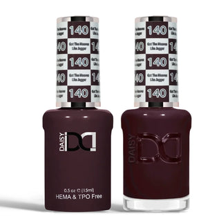 DND HEMA & TPO Free Gel Nail Polish Duo - 140 - Got The Mauves Like Jagger - Purple Colors - 0.5 oz
