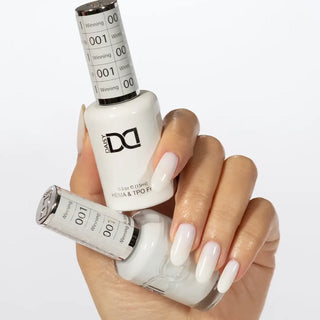 DND HEMA & TPO Free Gel Nail Polish Duo - 001 - Winning - White Colors - 0.5 oz