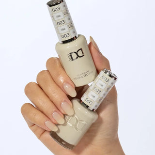 DND HEMA & TPO Free Gel Nail Polish Duo - 003 - Mist - Beige Colors - 0.5 oz