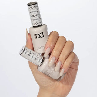 DND HEMA & TPO Free Gel Nail Polish Duo - 004 - Off White - Beige Colors - 0.5 oz