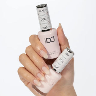 DND HEMA & TPO Free Gel Nail Polish Duo - 006 - Whisper - White Colors - 0.5 oz