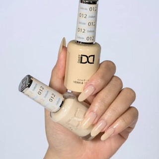 DND HEMA & TPO Free Gel Nail Polish Duo - 012 - Delicate - Beige Colors - 0.5 oz