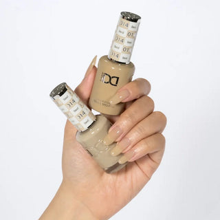 DND HEMA & TPO Free Gel Nail Polish Duo - 014 - Sand - Beige Colors - 0.5 oz