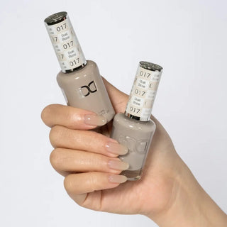 DND HEMA & TPO Free Gel Nail Polish Duo - 017 - Dust Stone - Gray Colors - 0.5 oz