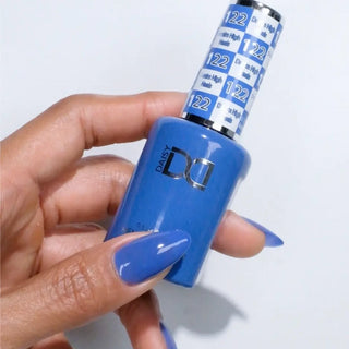 DND HEMA & TPO Free Gel Nail Polish Duo - 122 - Denim High Heels - Blue Colors - 0.5 oz